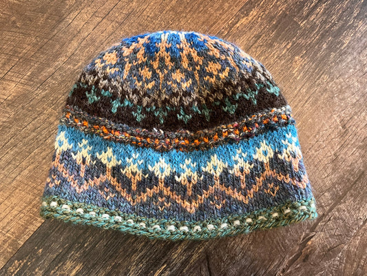 Handspun Handknit Hat - One of a Kind 30