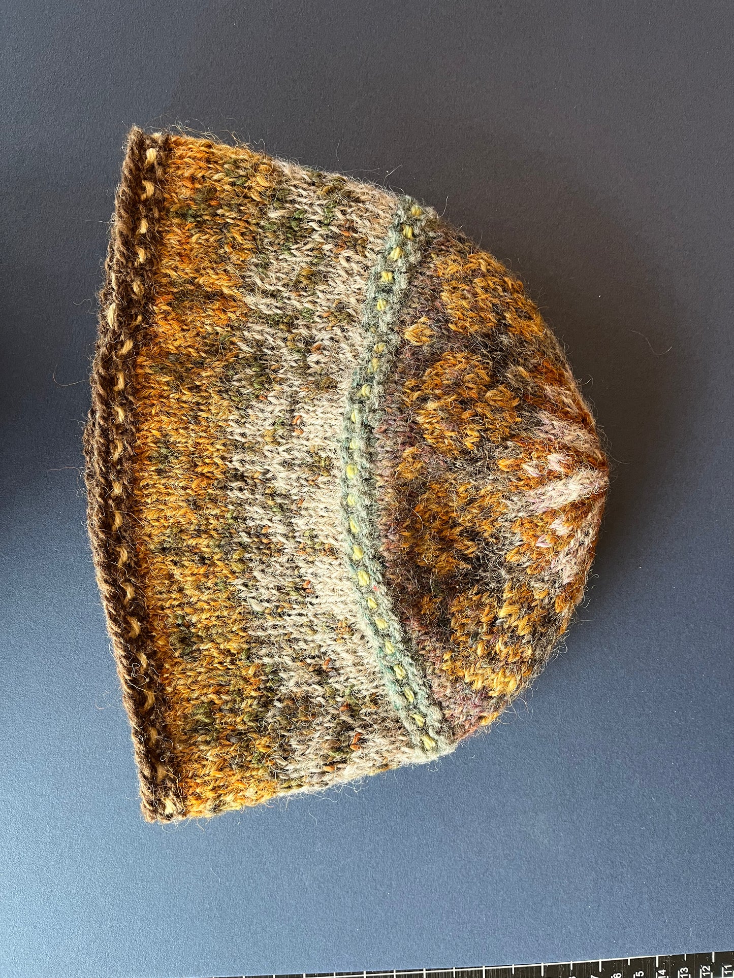 Handspun Handknit Hat - One of a Kind #17