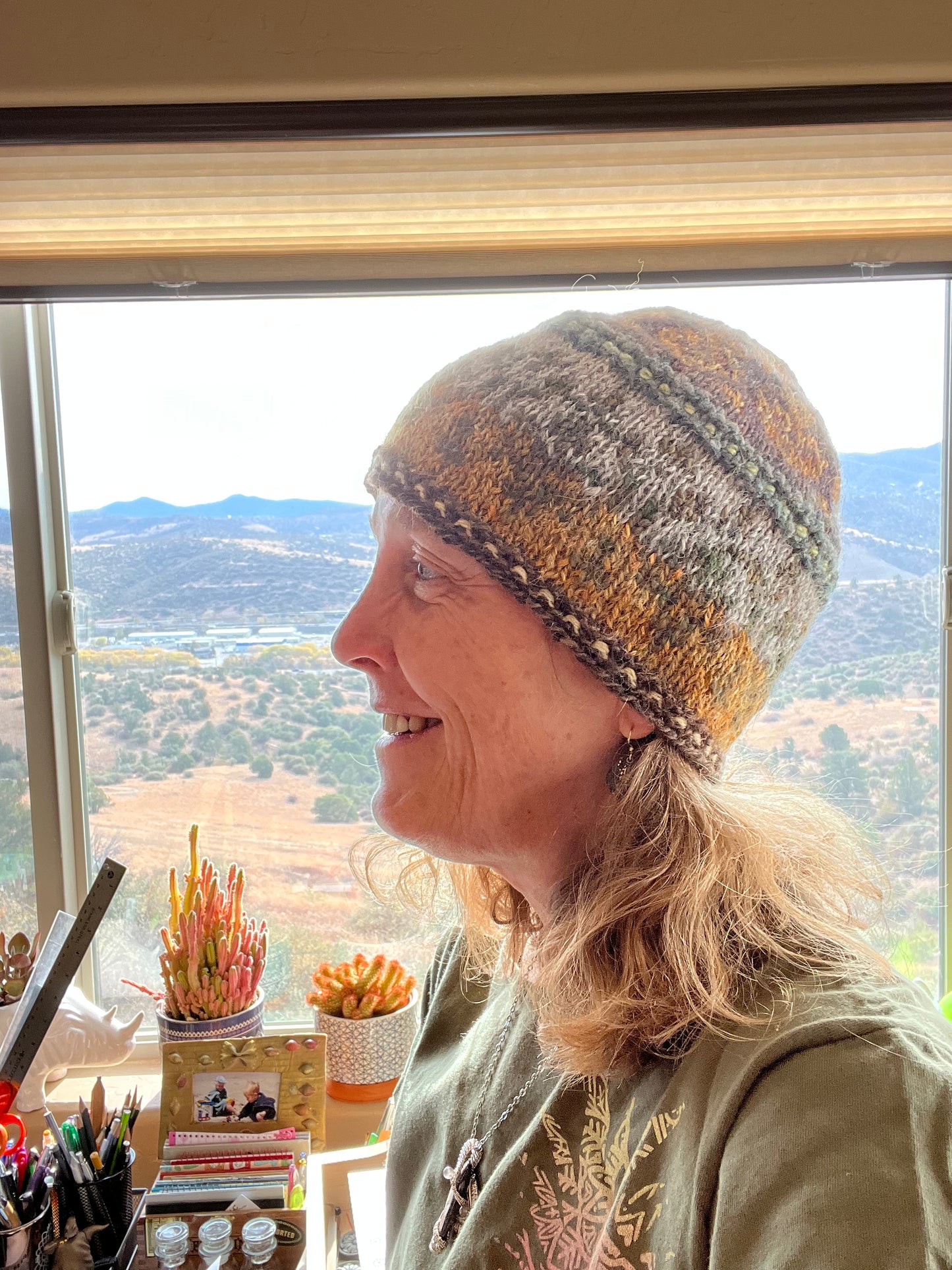 Handspun Handknit Hat - One of a Kind #17