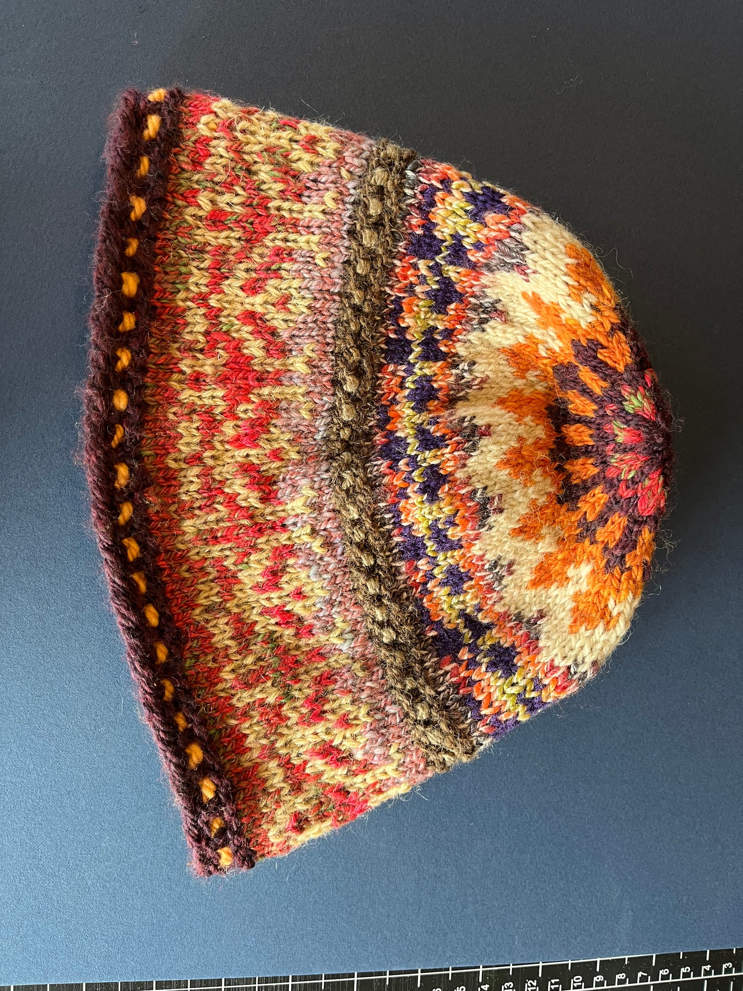 Handspun Handknit Hat - One of a Kind 21
