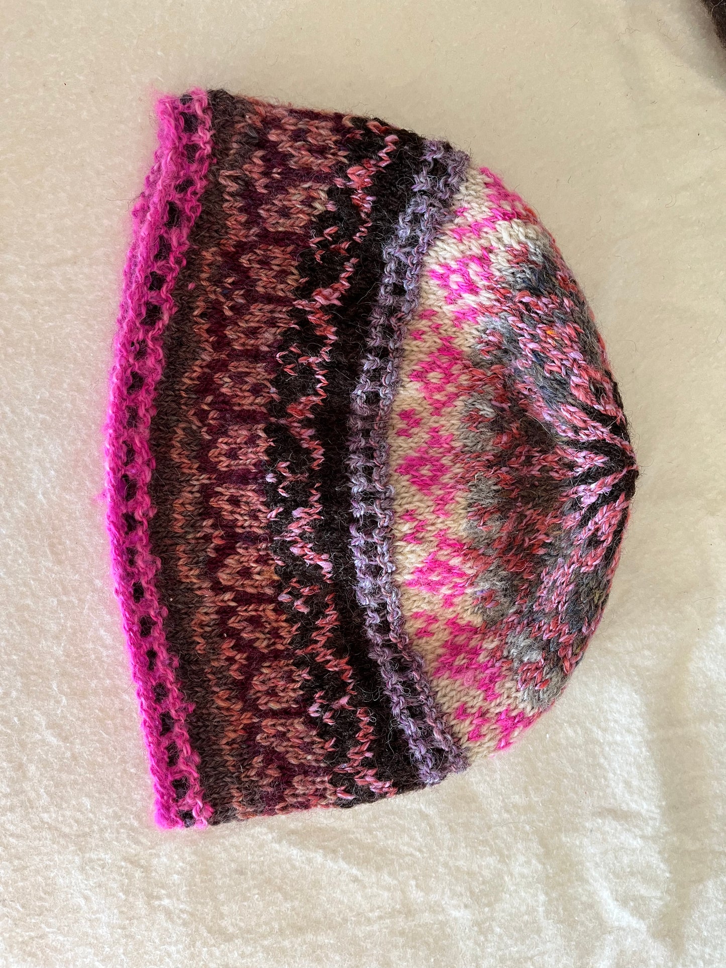 Handspun Handknit Hat - One of a Kind 4