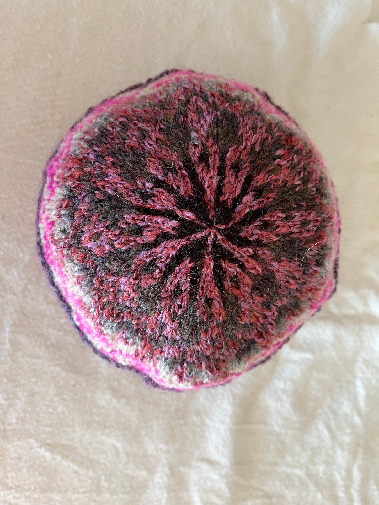 Handspun Handknit Hat - One of a Kind 4